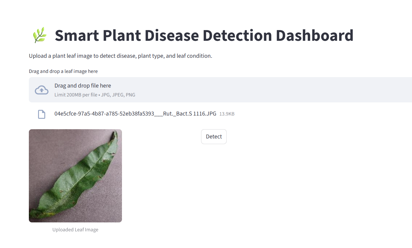 Plant Disease Detection Screenshot